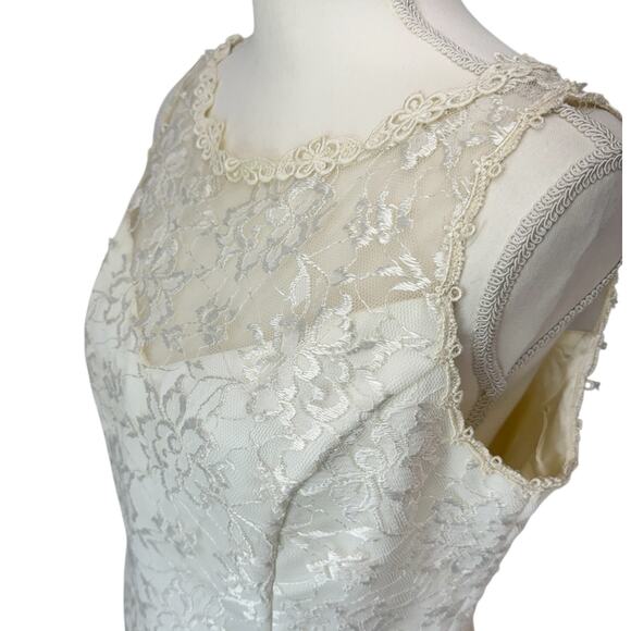 VTG SCOTT MCCLINTOCK Millennium 2000 Lace Top Size 12 Bridal - Picture 10 of 13